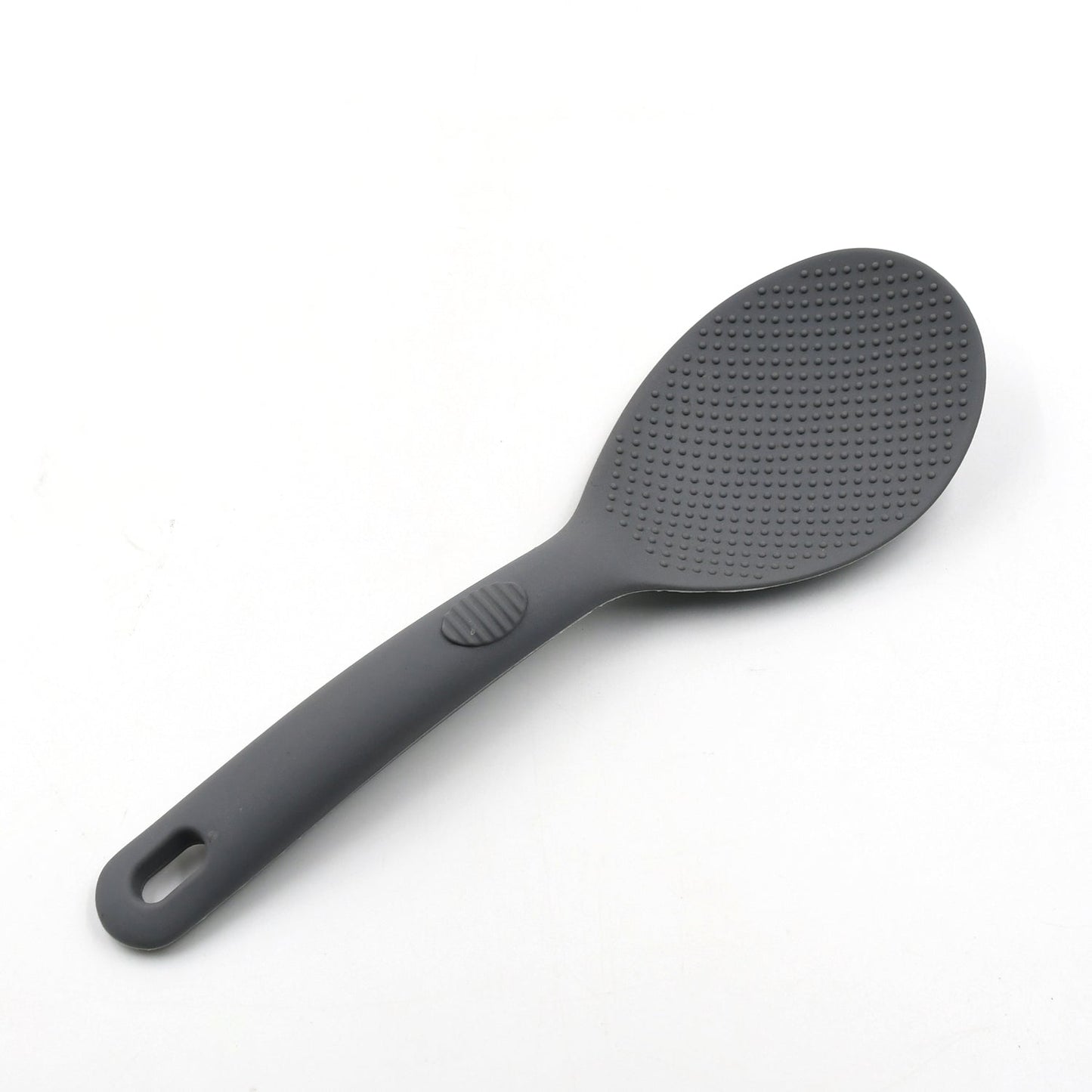 Silicone Handle Spatula Spoon, Non Stick Rubber Rice Spoon Utensil Kitchen Cooking Tools (24 cm)