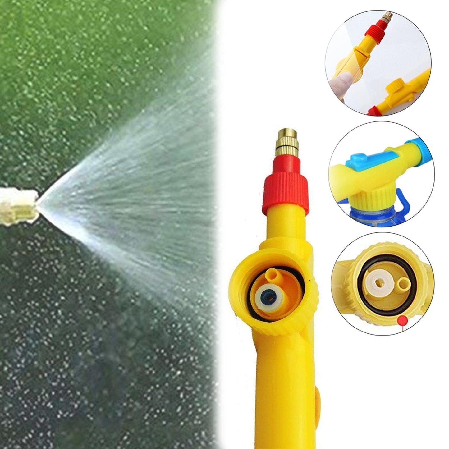 468 Bottle Sprayer for Plants Garden Pesticide Car Wash with Adjustable Brass Nozzle Sprayer (Handheld Pump) 