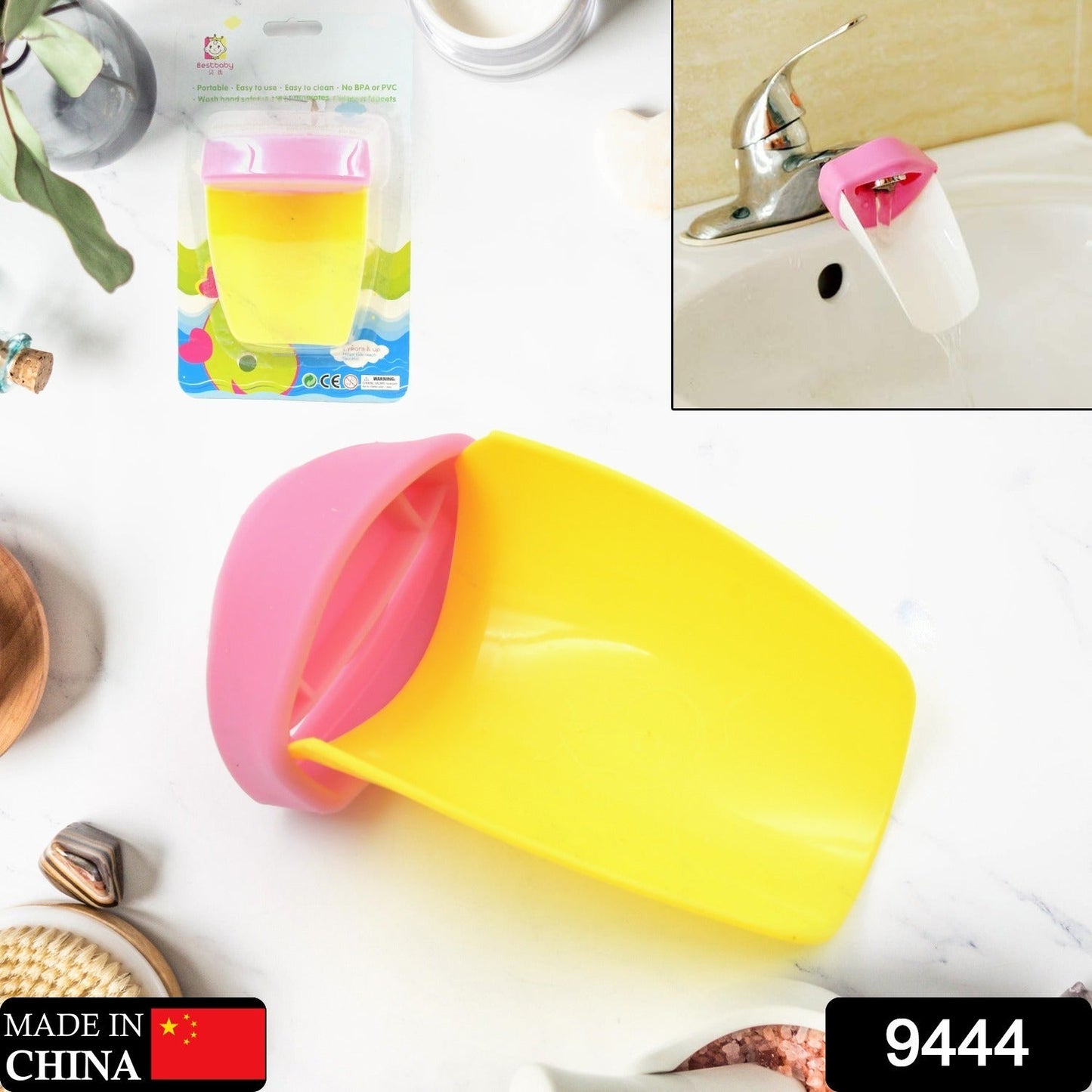 Faucet Extender | Easy Use for Hand Washing for Kids, Toddlers, Babies and Children |  Silicone Sink  Handle Extender | Fun Hand-Washing Solution | Cute Duck Mouth Design Wash Helper Bathroom Sink for Babies and Children (1 Pc)