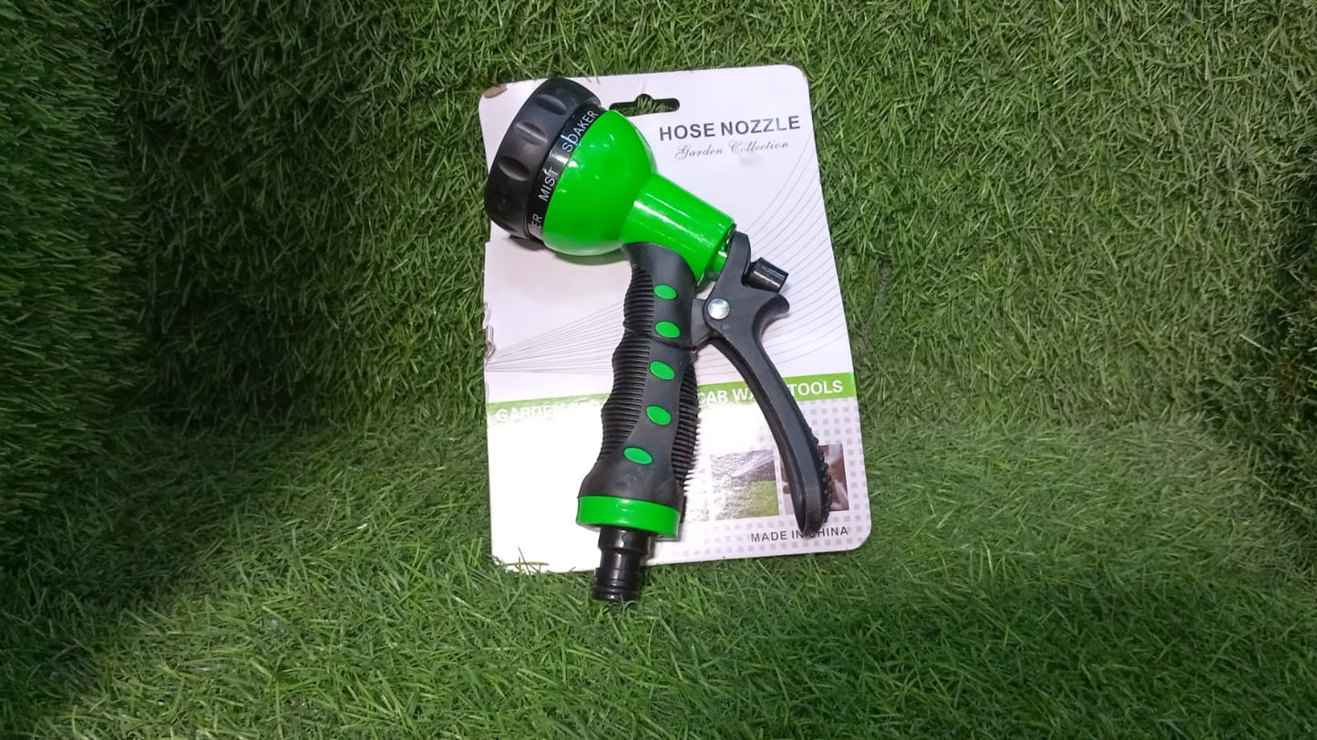 Hose Nozzle Garden Hose Nozzle Hose Spray Nozzle with 8 Adjustable Patterns Front Trigger Hose Sprayer Heavy Duty Metal Water Hose Nozzle for Cleaning, Watering, Washing, Bathing