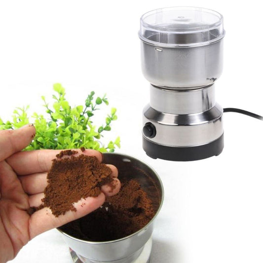 Multi-Functional Electric Stainless Steel Herbs Spices Nuts Grain Grinder with Stainless Steel Bowl, Portable Coffee Bean Seasonings Spices Mill Powder Machine Grinder Machine for Home and Office