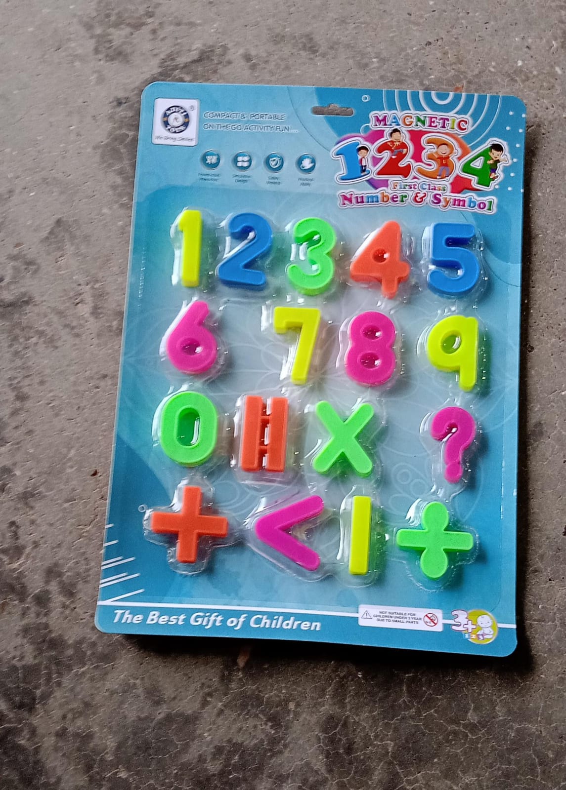 AT42 Magnetic Number Symbol Baby Toy and game for kids and babies for playing and enjoying purposes.