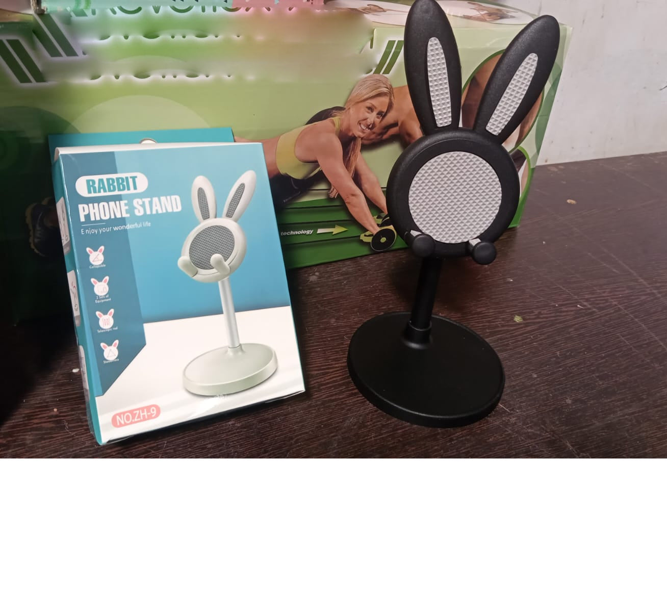 Cute Bunny Phone Stand, Angle Height Adjustable Phone Stand for Desk, Kawaii Phone Holder Desk Accessories, Easter Bunny Gifts Favor for Girl & Boys Accessories for Phone, Tablet, Easter Gifts Favors