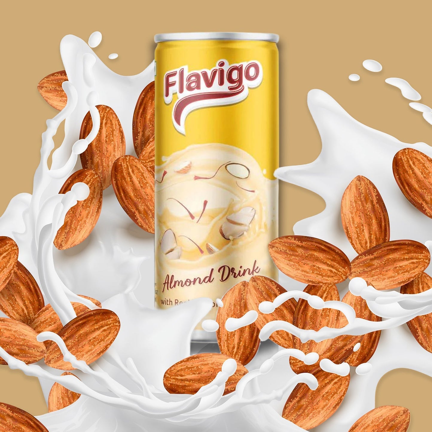 Flavigo Almond Drink Ice Cream Milkshake (200Ml) | Ice cream shakes