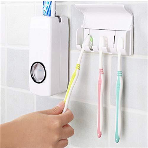 174 Toothpaste Dispenser & Tooth Brush Holder AVK MARKETING WITH BZ LOGO