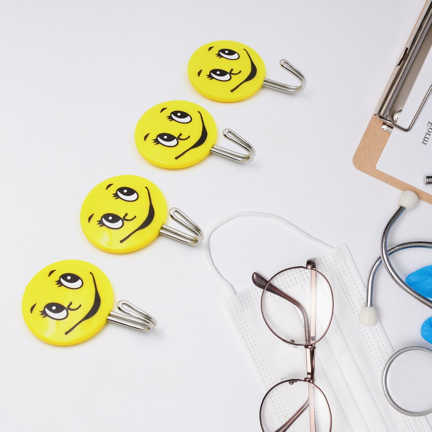 Multipurpose Smiley Wall Hooks: Kitchen, Bathroom, Door Hangers