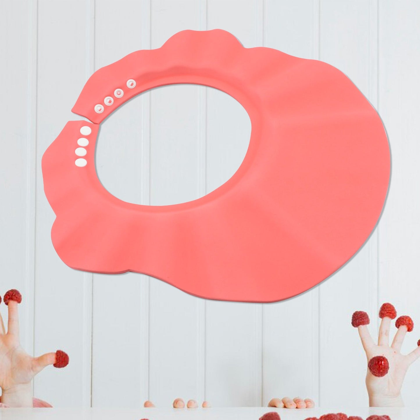 Tear-Free Bath Time: Adjustable Baby Shower Cap (Protects Eyes & Ears)