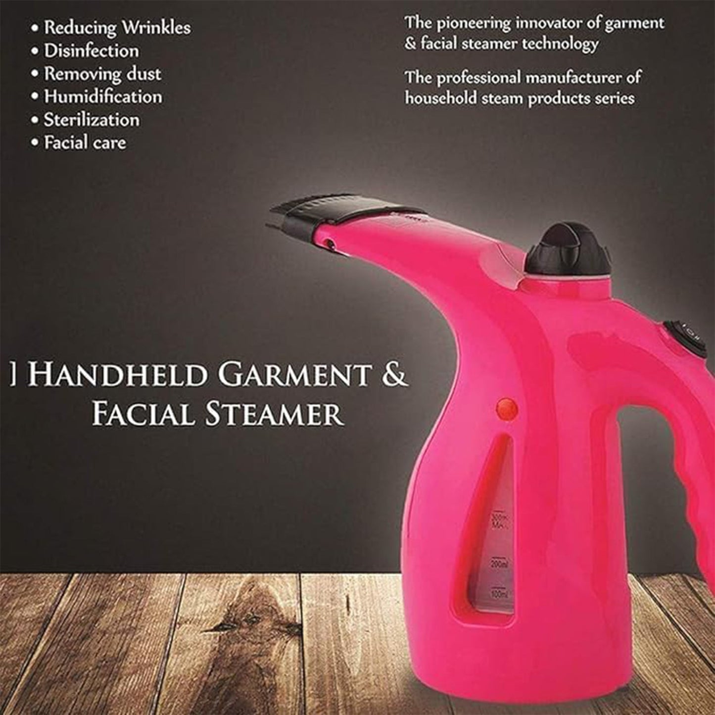 Portable 4 in 1 Handheld Garment Steamer & Facial Steamer Electric Iron Steam Portable Handy Vapor Steamer