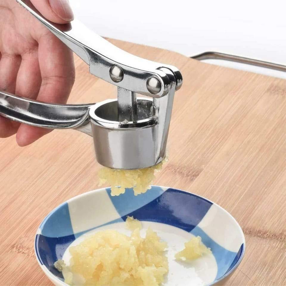 3042 Stainless Steel Garlic Press Crusher,Crusher,Squeezer,Masher,and Lemon Juicer 