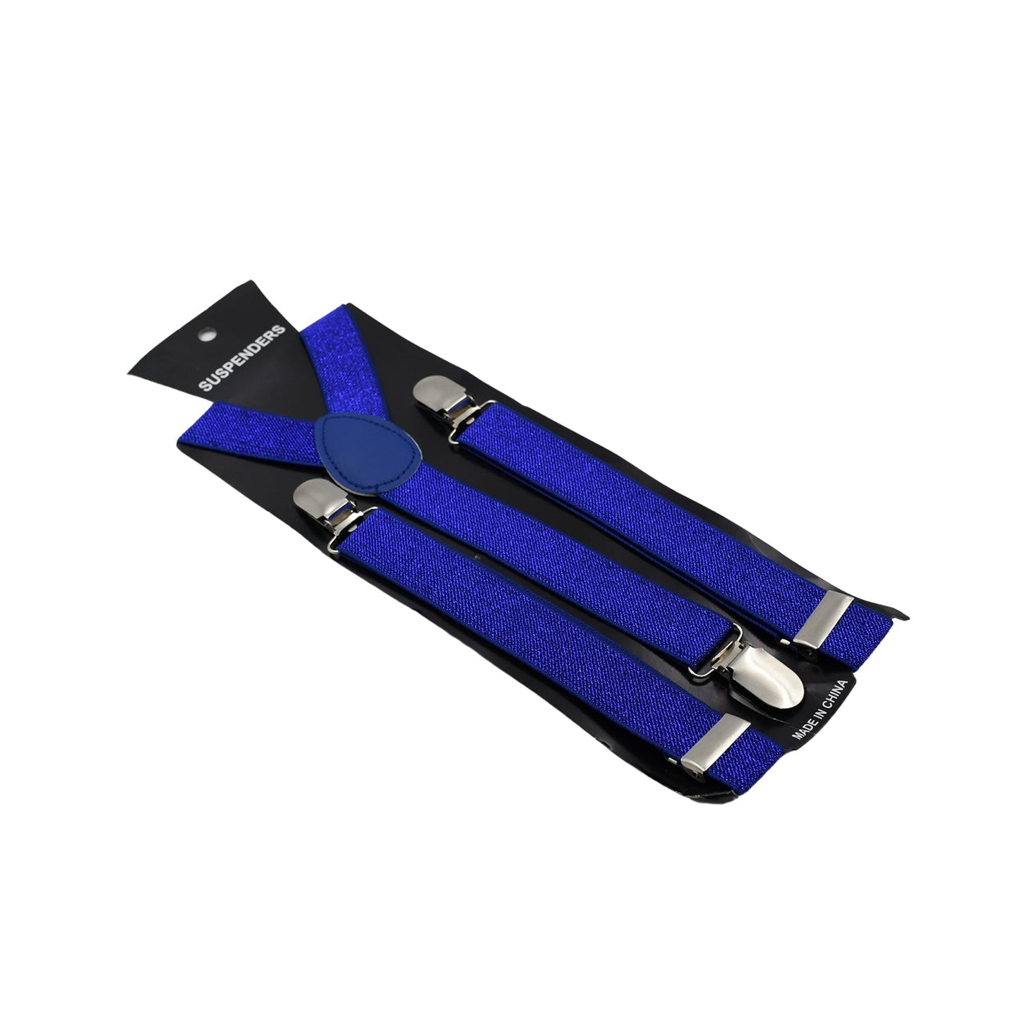 Royal Blue color suspenders belts stylish, Metal Clip Elastic Casual and Formal Suspenders for MEN boys women girls