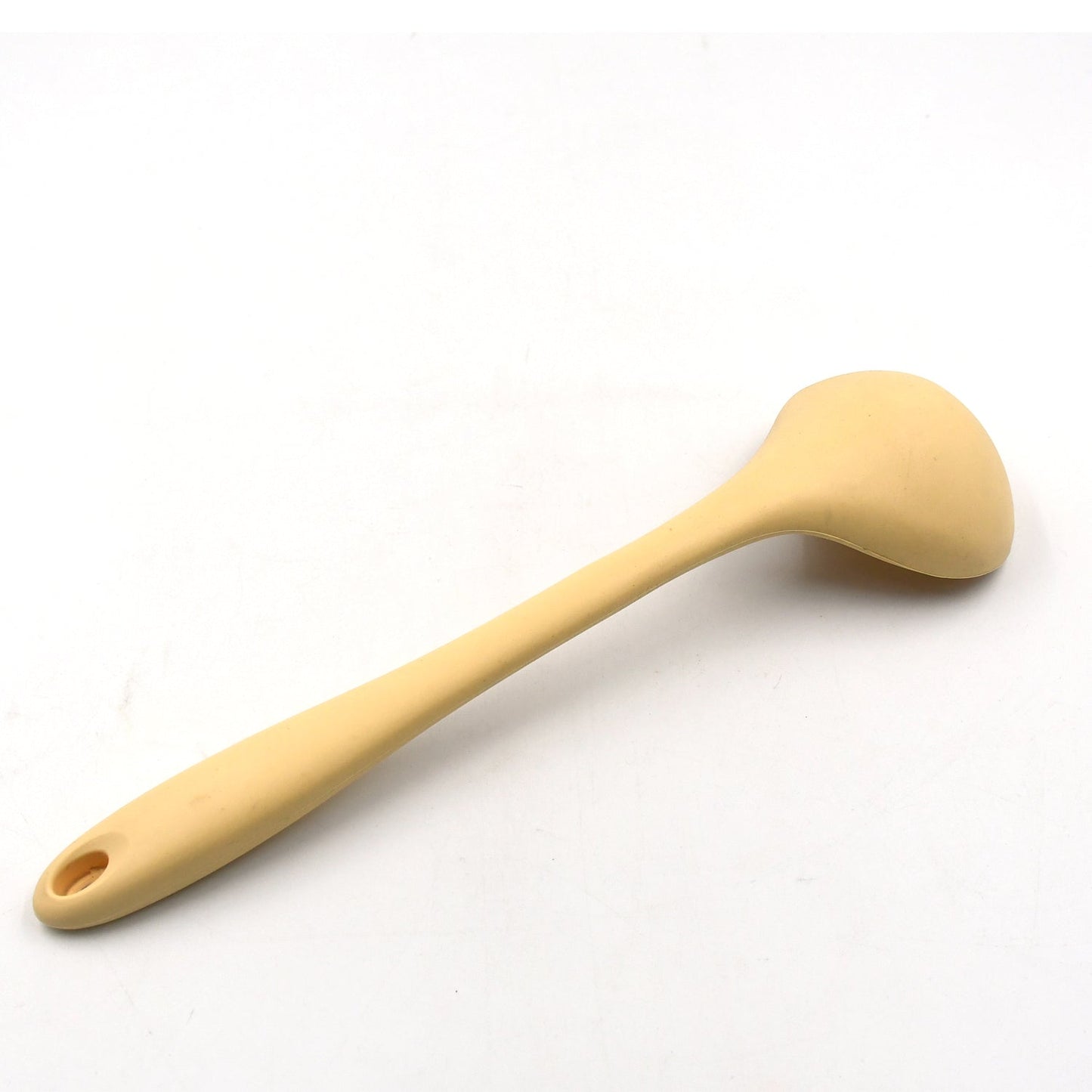 Silicone Ladle Spoon, Heat Resistant Soup Ladle Scoop Spatula with Hygienic Solid Coating FDA Grade (28cm)