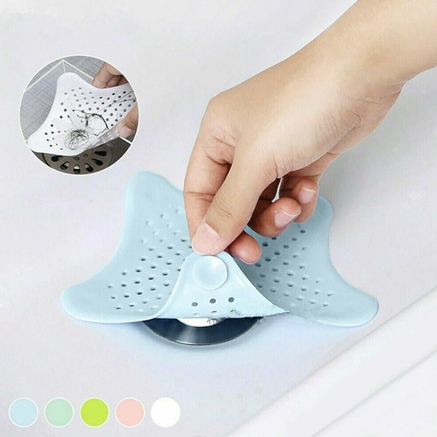 0830 Star Shape Suction Cup Kitchen Bathroom Sink Drain Strainer Hair Stopper Filter, Star Shaped Sink Filter Bathroom Hair Catcher, Drain Strainers Cover Trap Basin(Mix Color 1 Pc) - Jaatara0830 Star Shape Suction Cup Kitchen Bathroom Sink Drain Strainer Hair Stopper Filter, Star Shaped Sink Filter Bathroom Hair Catcher, Drain Strainers Cover Trap Basin(Mix Color 1 Pc)JaataraJaataraJaatara