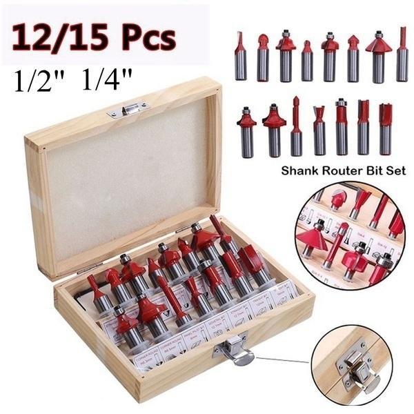 0406 12 / 15pcs Milling Cutter Router Bit Set - Jaatara0406 12 / 15pcs Milling Cutter Router Bit SetJaataraJaataraJaatara