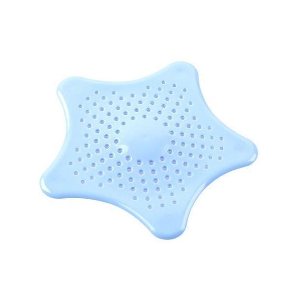 0829 Silicone Star Shaped Sink Filter Bathroom Hair Catcher Drain Strainers for Basin 