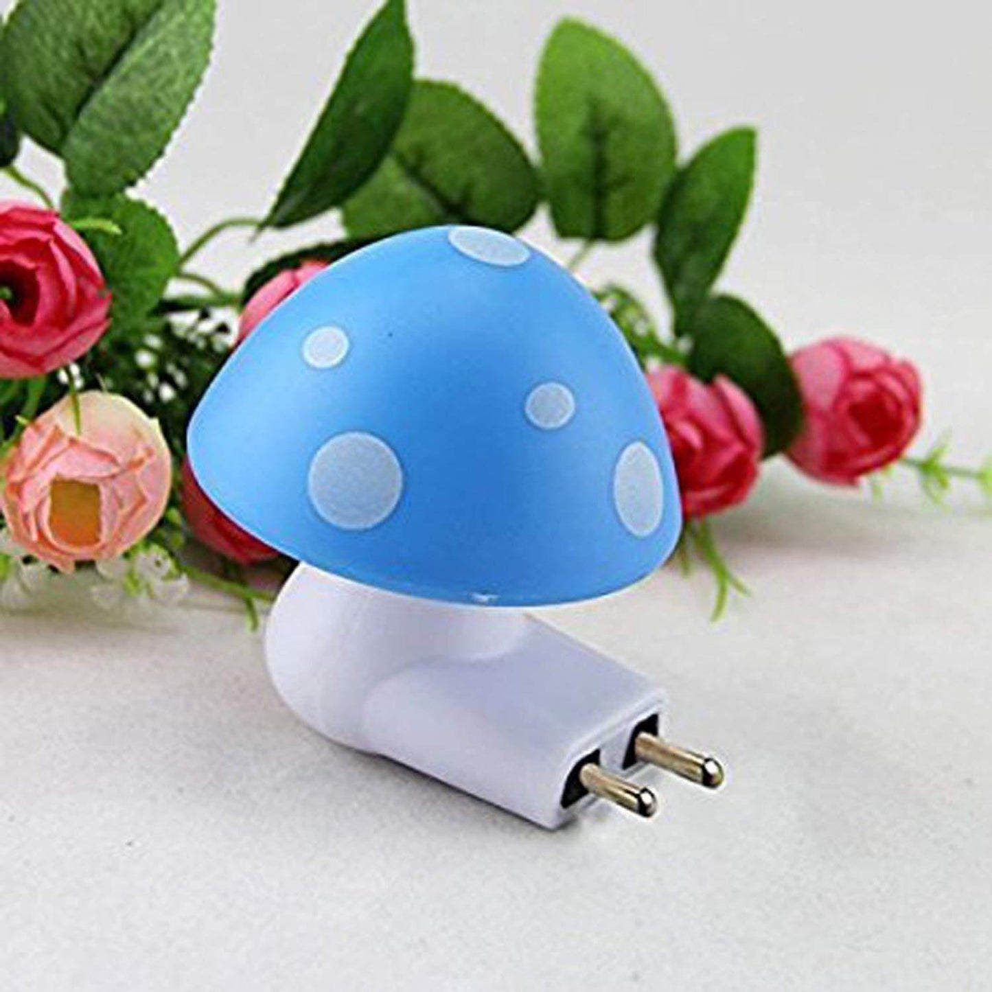 0254 Automatic Night Sensor Mushroom Lamp (0.2 watt, Multicolour) 