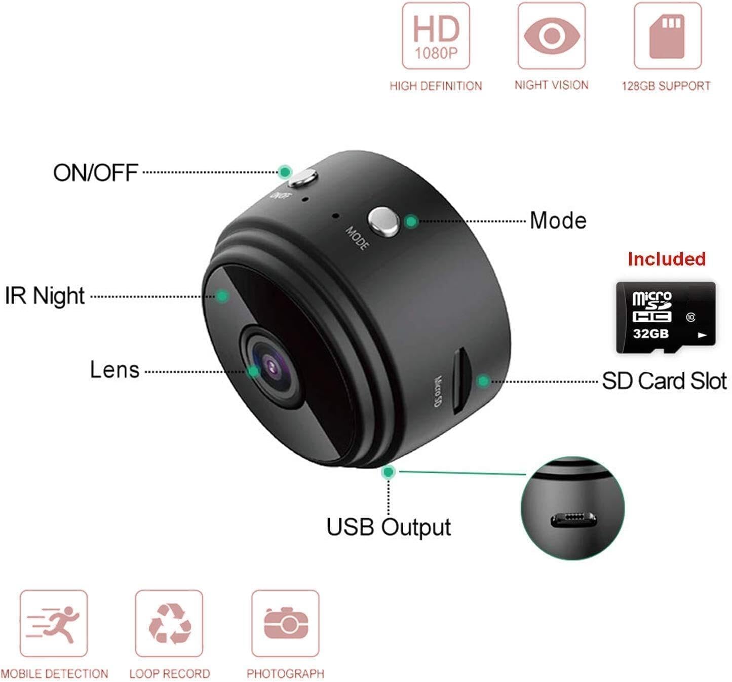 Wireless A9 Camera |  Full HD Wi-Fi Wireless Security Camera |