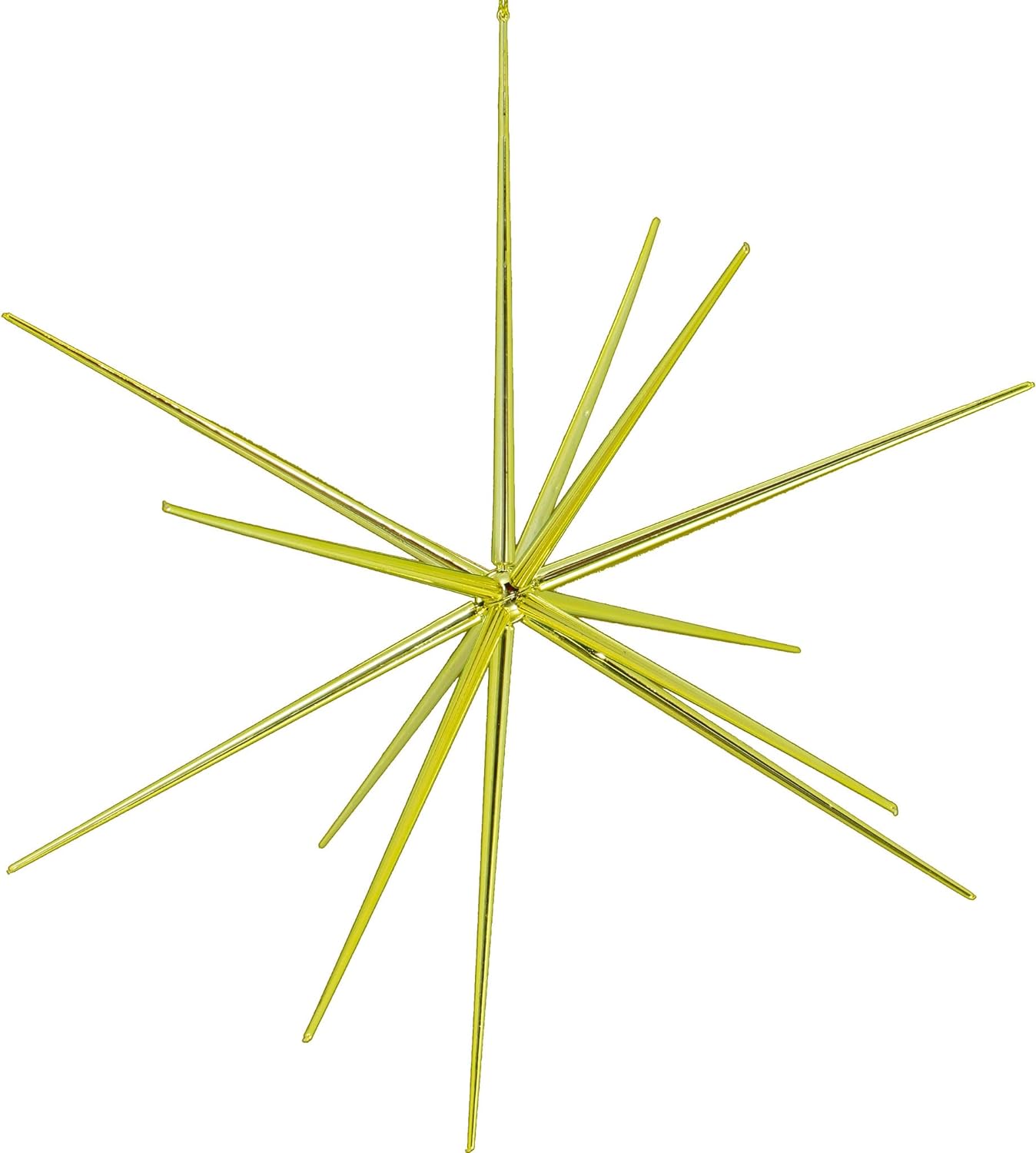 3D Gold Star Hanging Decoration Star, Acrylic Look  Hanging Luminous Star for Windows, Home, Garden Festive Embellishments for Holiday Parties Weddings Birthday Home Decoration (Small)