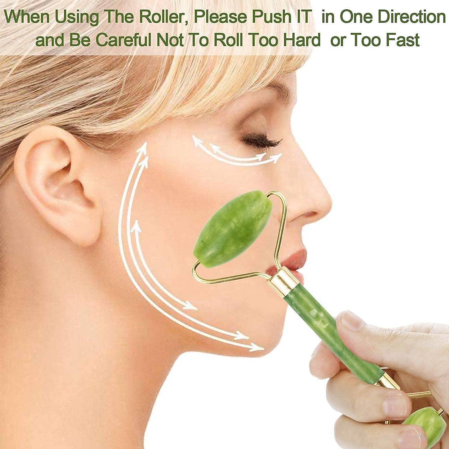 0318 Gua Sha Stone and Anti Aging Jade Roller Massager for Face Massage Natural Face Skincare Massager & Face Roller Massager for Women | Face Shaper Jade Roller and Gua Sha Set for Glowing Skin - Jaatara0318 Gua Sha Stone and Anti Aging Jade Roller Massager for Face Massage Natural Face Skincare Massager & Face Roller Massager for Women | Face Shaper Jade Roller and Gua Sha Set for Glowing SkinJaataraJaataraJaatara