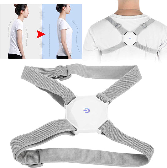 6875 Smart Back Posture Corrector, Shoulder and Back Posture Band Posture Reminder with Smart Vibration Sensor Reminder for Kids Men and Women