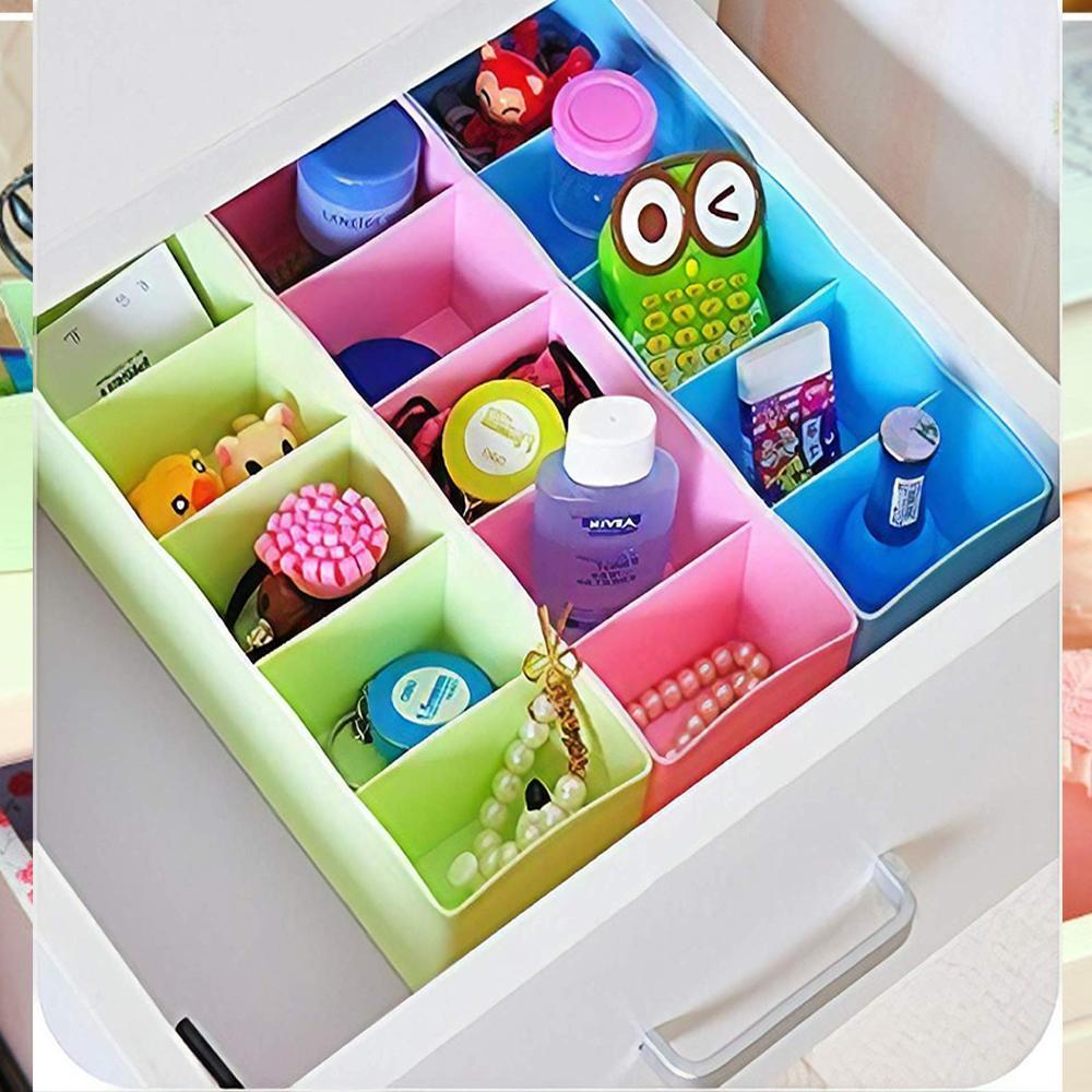 235 5-Compartments Socks/Handkerchief/Underwear Storage Box Socks Drawer Closet Organizer Storage Boxes (pack of 2) 