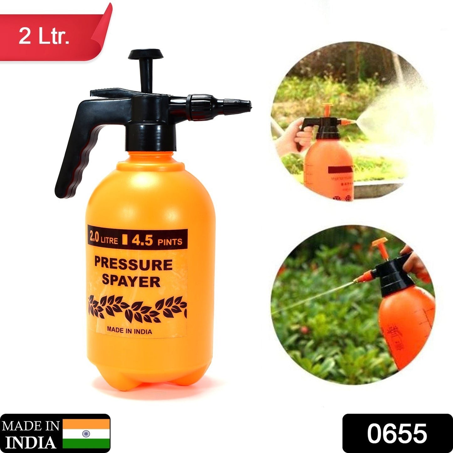 0655 Water sprayer hand help pump pressure garden sprayer - 2 Ltr - Jaatara0655 Water sprayer hand help pump pressure garden sprayer - 2 LtrJaataraJaataraJaatara