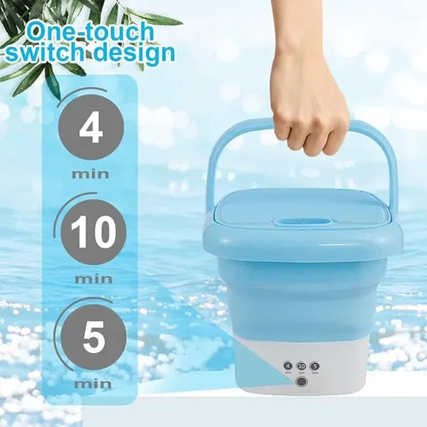 Mini Foldable Washing Machine With Spin and Dryer