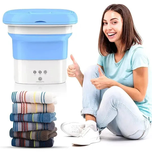 Mini Foldable Washing Machine With Spin and Dryer