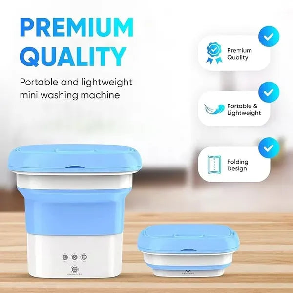 Mini Foldable Washing Machine With Spin and Dryer