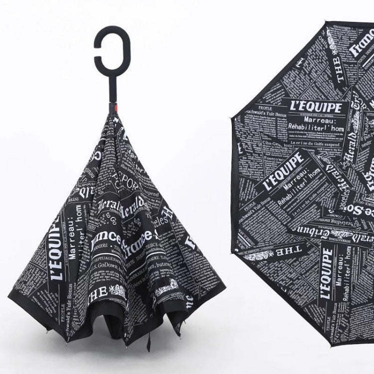 0233 Printed Travel Windproof Umbrella (Reverse Umbrella) - Jaatara0233 Printed Travel Windproof Umbrella (Reverse Umbrella)JaataraJaataraJaatara