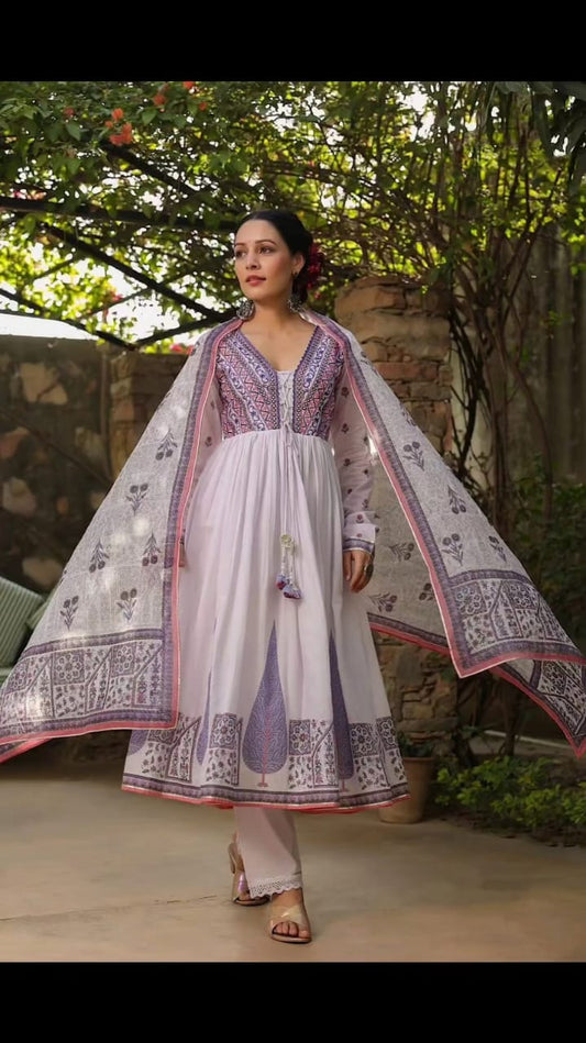 Cotton Anarkali Set