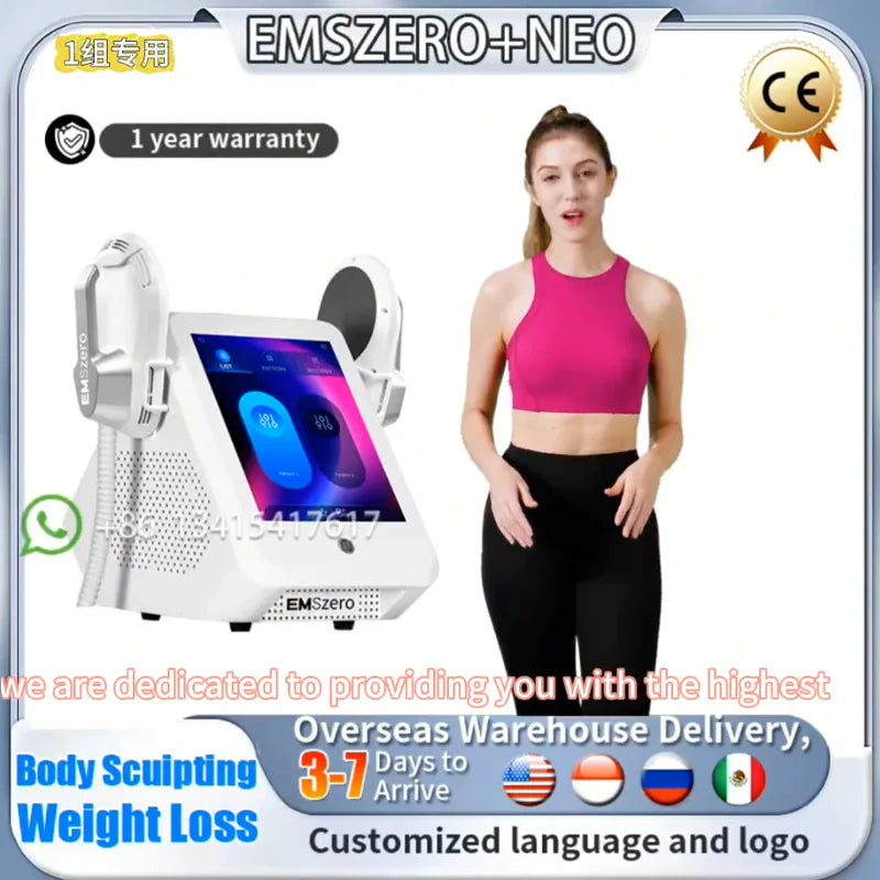 ems body sculpt machine emszero maquina profesional  RF Shaping Electromagnetic Muscle Stimulate Slimming Device 2024 200HZ