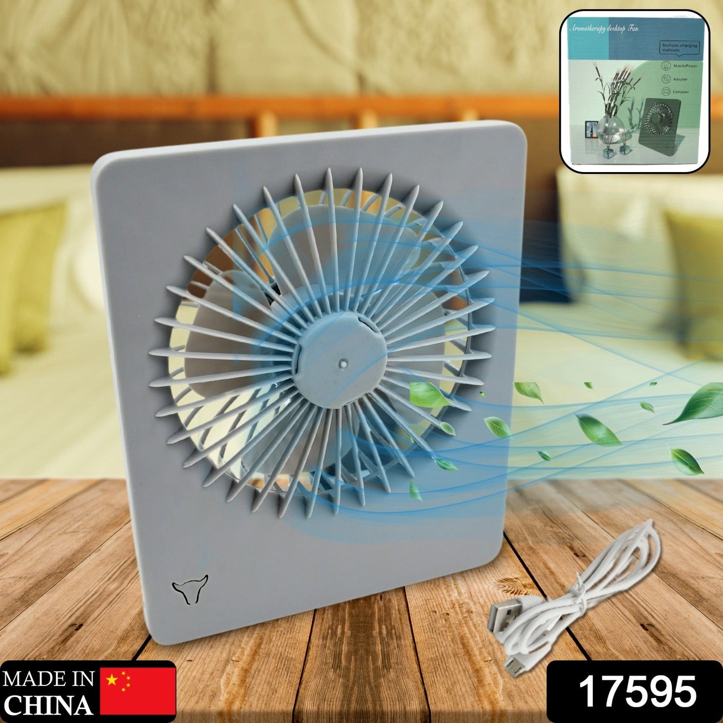 PORTABLE DESK FAN TABLE FAN, WITH 3 MODES PERSONAL DESK FAN SUITABLE FOR OFFICE, SCHOOL & HOME USE