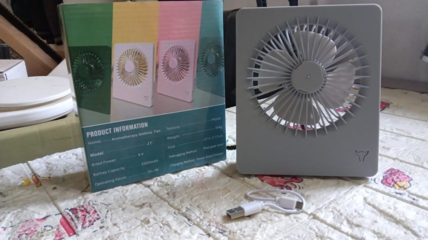 PORTABLE DESK FAN TABLE FAN, WITH 3 MODES PERSONAL DESK FAN SUITABLE FOR OFFICE, SCHOOL & HOME USE