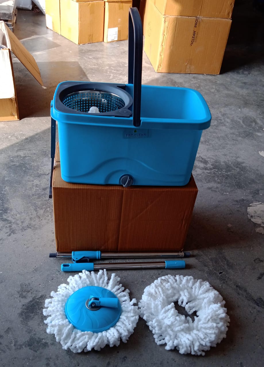 QUICK SPIN MOP PLASTIC SPIN, BUCKET FLOOR CLEANING, EASY WHEELS & BIG BUCKET, FLOOR CLEANING MOP WITH BUCKET