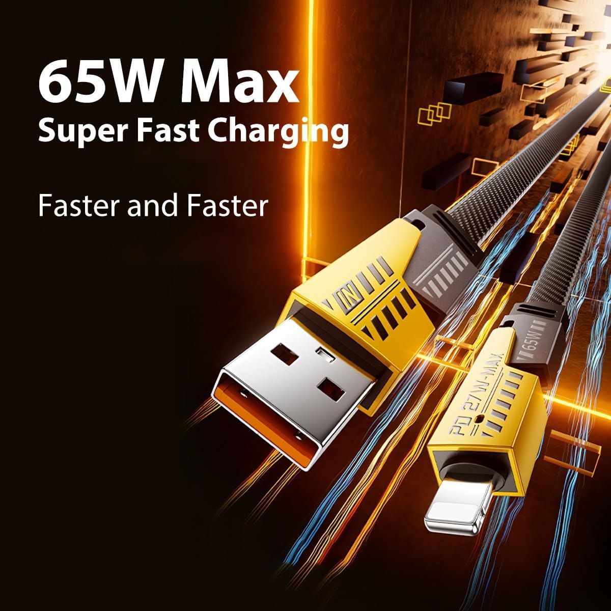 4in1 Mech 65W Universal Super Fast Charging Data Cable