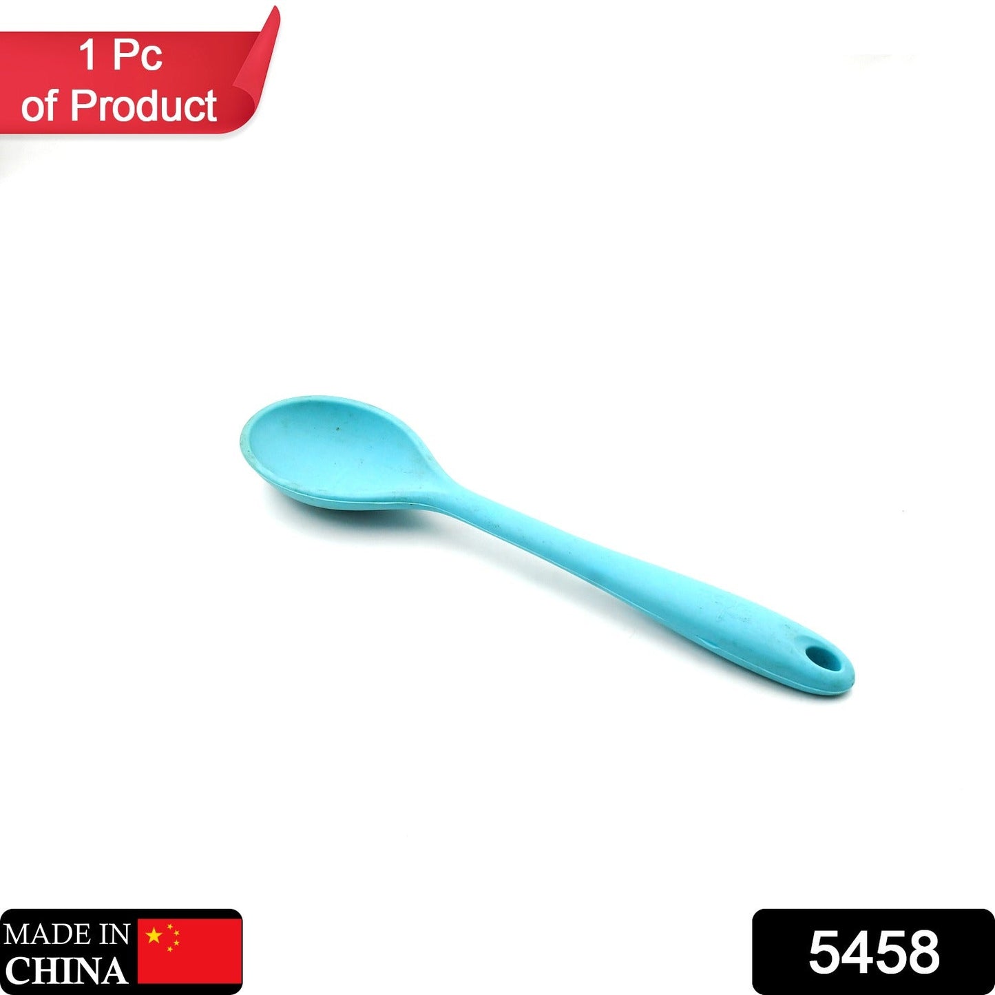 Large Silicone Spoon for Baking, Serving, Basting - Heat Resistant, Non Stick Utensil Spoon (27cm)