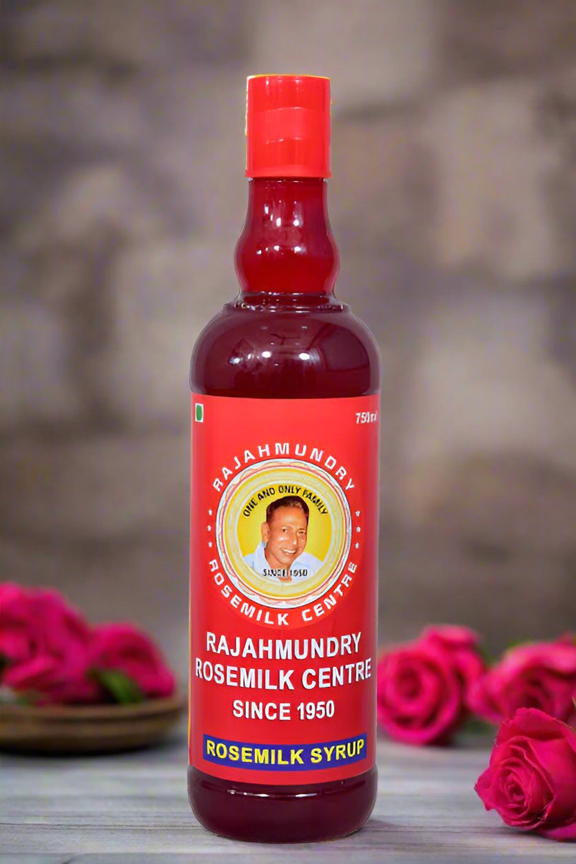 Famous Rajahmundry Rose Milk Syrup 750 ml