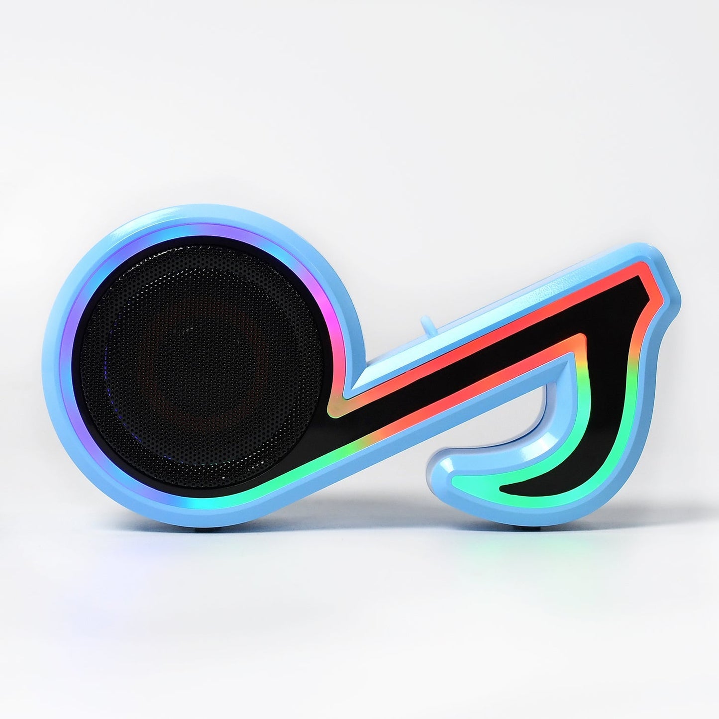 6068 Mini Portable Music Note Shape Speaker Subwoofer Colorful Musical Note LED Lighting Sound For Creatives Gift Computer Phone Sound Equipment Bluetooth speaker (Media Player)